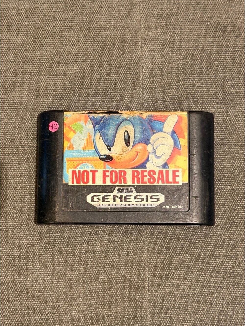 Sonic The Hedgehog (NotForResale) for Sega Genesis